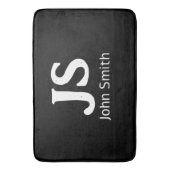 Individuelle persönliche Initialen Badematte (Vorderseite Vertikal)