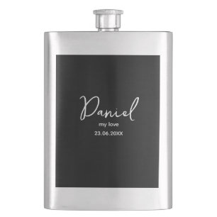 Individuelle persönliche Initialen, Geschenk für d Flachmann