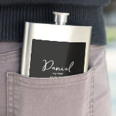 Individuelle persönliche Initialen, Geschenk für d Flachmann (Beispiel)