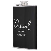 Individuelle persönliche Initialen, Geschenk für d Flachmann (Links)