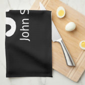 Individuelle persönliche Initialen Geschirrtuch (Viertel Falte)