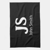 Individuelle persönliche Initialen Geschirrtuch (Vertikal)