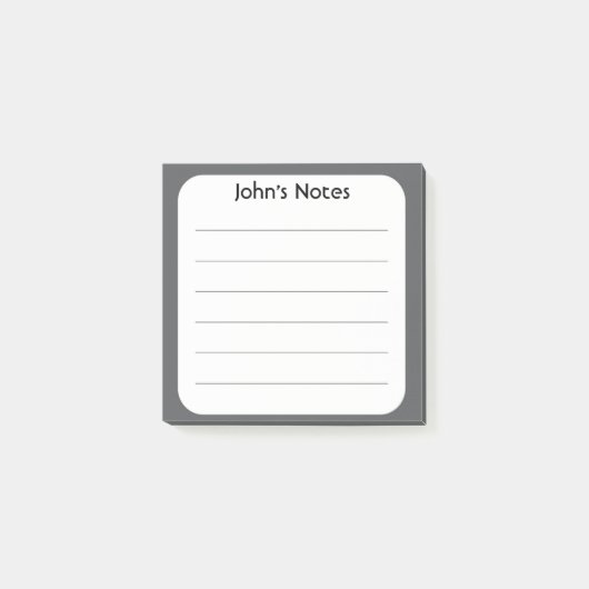 Individuelle Persönlichkeit Post-it Klebezettel (Vorderseite)