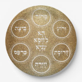 Individuelle Pesach Seder Teller für jedermann (Vorderseite)