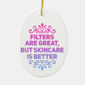 Individuelle Pflege der Haut Keramik Ornament (Vorne)