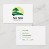 Individuelle Pflege von Landschaftsflächen Visitenkarte (Vorne/Hinten)