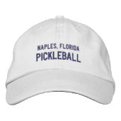 Individuelle Pickleball Sport Ihre Stadt, Teamname Bestickte Baseballkappe (Vorderseite)