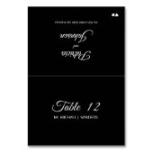 Individuelle Platzkarte für den einzelnen Gastname Tischnummer (Vorderseite)