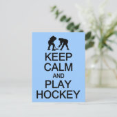 Individuelle Postkarte für Calm & Play Hockey beha (Stehend Vorderseite)