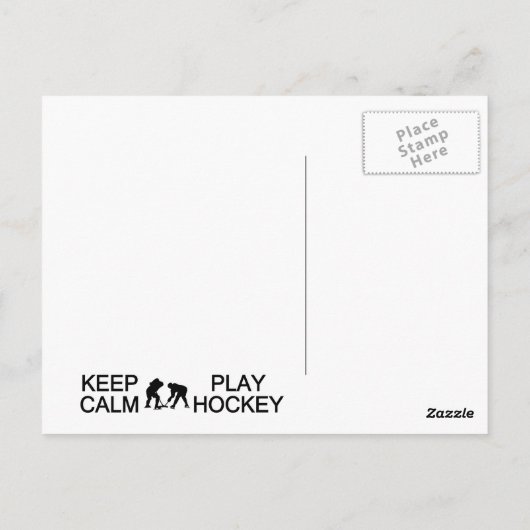 Individuelle Postkarte für Calm & Play Hockey beha (Rückseite)