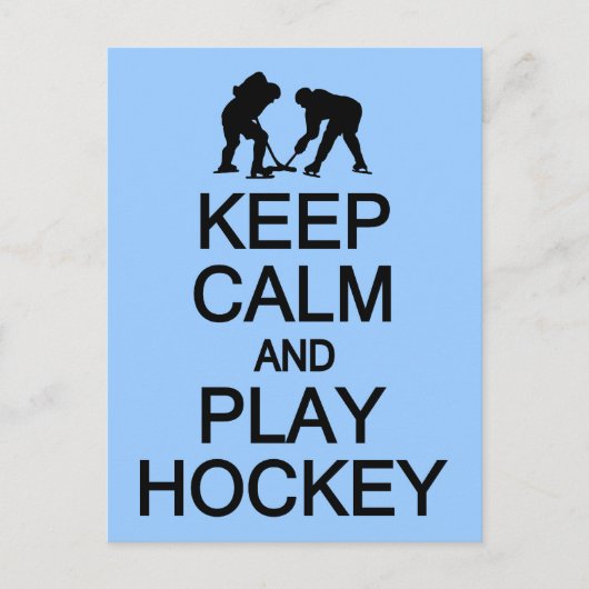 Individuelle Postkarte für Calm & Play Hockey beha (Vorderseite)