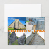 INDIVIDUELLE POSTKARTEN - CANCUN COLLAGE 3 (Vorne/Hinten)