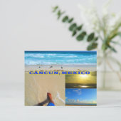 INDIVIDUELLE POSTKARTEN - CANCUN COLLAGE 8 (Stehend Vorderseite)