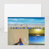 INDIVIDUELLE POSTKARTEN - CANCUN COLLAGE 8 (Vorne/Hinten)