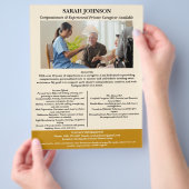 Individuelle private Betreuung Flyer (Hand)