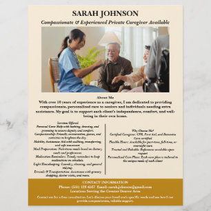 Individuelle private Pflegekraft Flyer