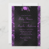 Individuelle QR Code Baby Shower Einladung Vorlage (Vorderseite)