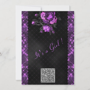 Individuelle QR Code Baby Shower Einladung Vorlage