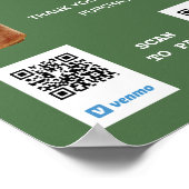 Individuelle QR-Code-Bezahlung für Container-Pflan Poster (Ecke)