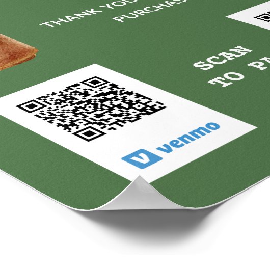 Individuelle QR-Code-Bezahlung für Container-Pflan Poster (Ecke)