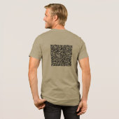 Individuelle QR-Code-Prüfung Design Ihre eigenen P Tri-Blend Shirt (Rückseite voll)