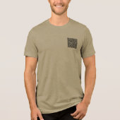 Individuelle QR-Code-Prüfung Design Ihre eigenen P Tri-Blend Shirt (Vorderseite)