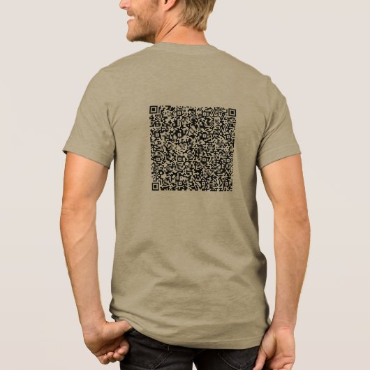 Individuelle QR-Code-Prüfung Design Ihre eigenen P Tri-Blend Shirt (Rückseite)