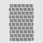 Individuelle QR-Code-Prüfung Info Golf-Handtuch Ih Golfhandtuch (Vorderseite)