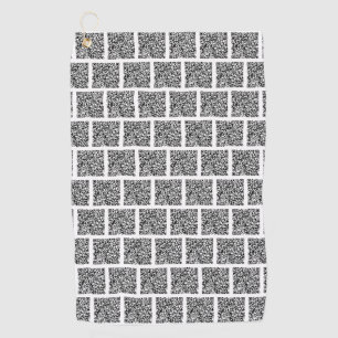 Individuelle QR-Code-Prüfung Info Golf-Handtuch Ih Golfhandtuch