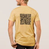 Individuelle QR Code Prüfung Info Ihr eigenes Desi Tri-Blend Shirt (Rückseite)