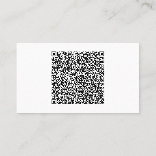 Individuelle QR-Code-Prüfung Info zur Visitenkarte (Rückseite)
