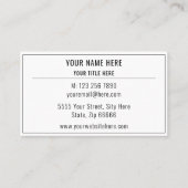 Individuelle QR-Code-Prüfung Info zur Visitenkarte (Vorderseite)