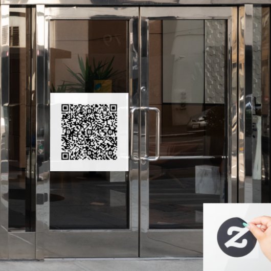 Individuelle QR-Code-Werbeaktion für das Geschäfts Fensteraufkleber (Büro Tür)