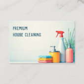 Individuelle QR-Hausreinigung Visitenkarte (Vorderseite)