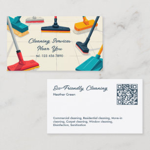 Individuelle QR-Reinigung Visitenkarte