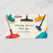 Individuelle QR-Reinigung Visitenkarte (Vorderseite)