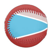 Individuelle Rays Muster Monogramm & Text-Baseball Baseball (Vorderseite Links)