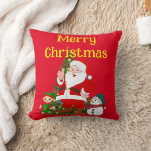 Individuelle Red Santa Claus Elf Snowman Kinder Kissen
