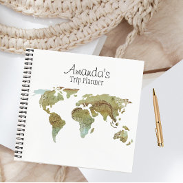 Individuelle Reise-Planer Notizblock