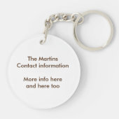 Individuelle Reiseplanung USA Schlüsselanhänger (Rückseite)