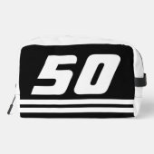 Individuelle Reisetasche für Männer zum 50. Geburt Waschbeutel (Rückseite)