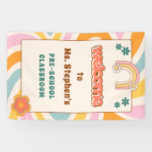 Individuelle Retro-Stil BegrüßungslehrerInnen im K Banner (Horizontal)