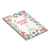 Individuelle Rezeption Notebook Folk Art Blume per Notizblock (Rechte Seite)