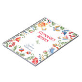 Individuelle Rezeption Notebook Folk Art Blume per Notizblock (Linke Seite)