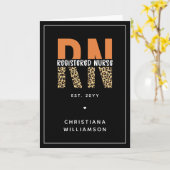 Individuelle RN-Registrierung für Leopardenleopard Karte (Gelbe Blume)