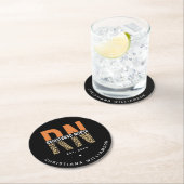 Individuelle RN-Registrierung für Leopardenleopard Runder Pappuntersetzer (Vor Ort)