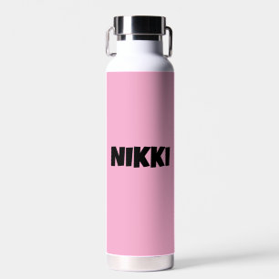 INDIVIDUELLE ROSA WASSERFLASCHE TRINKFLASCHE