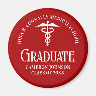 Individuelle rote Abschlussfeier für die medizinis Magnet