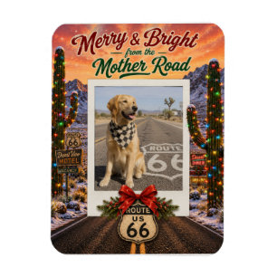 Individuelle Route 66 Urlaubsfoto-Erinnerungen Magnet