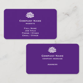 Individuelle Royal Lila Business Card Visitenkarte